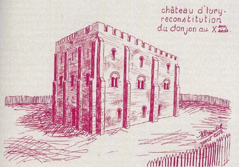 Représentation du château au Xe siécle